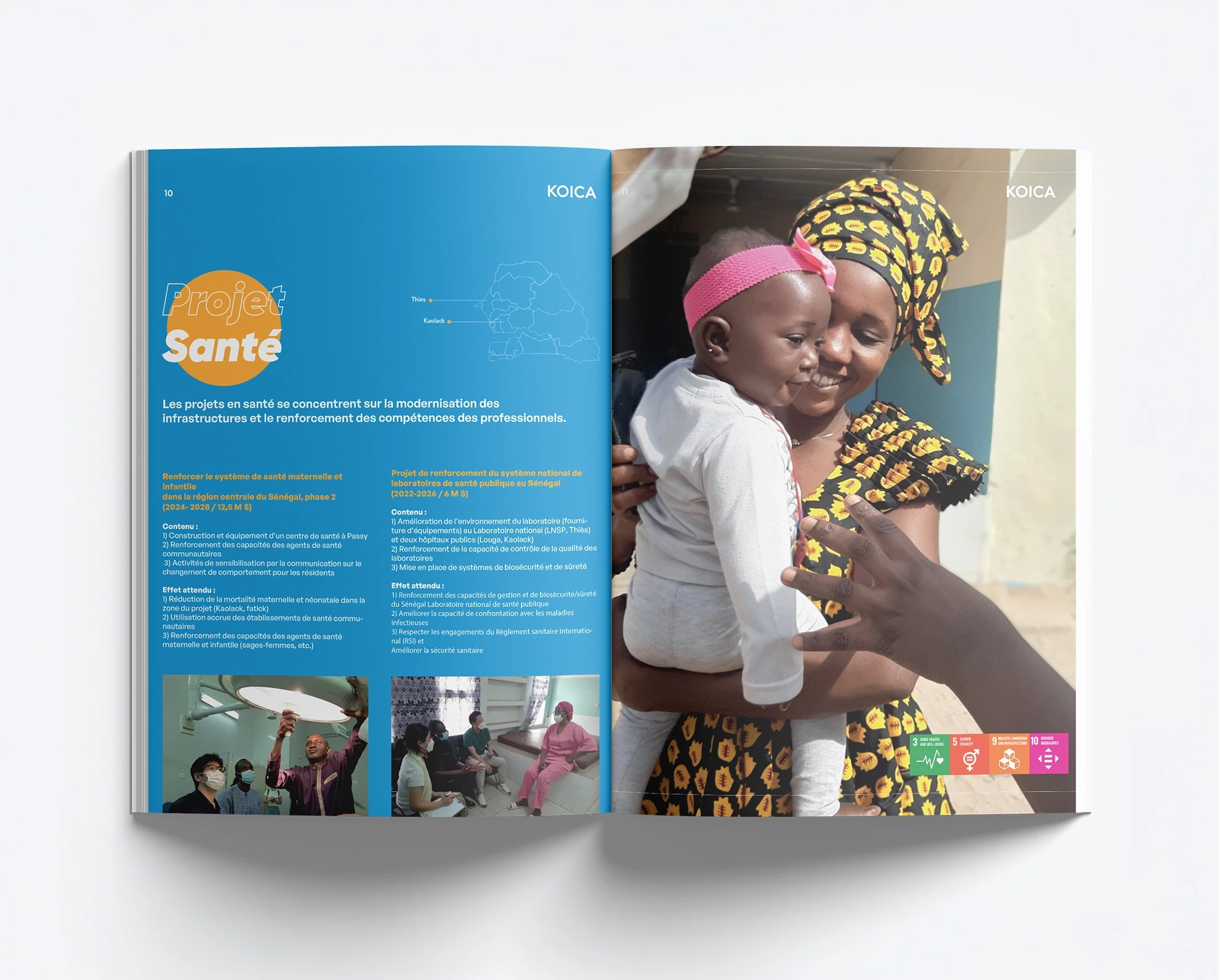 KOICA - Quadrifold déplié, recto