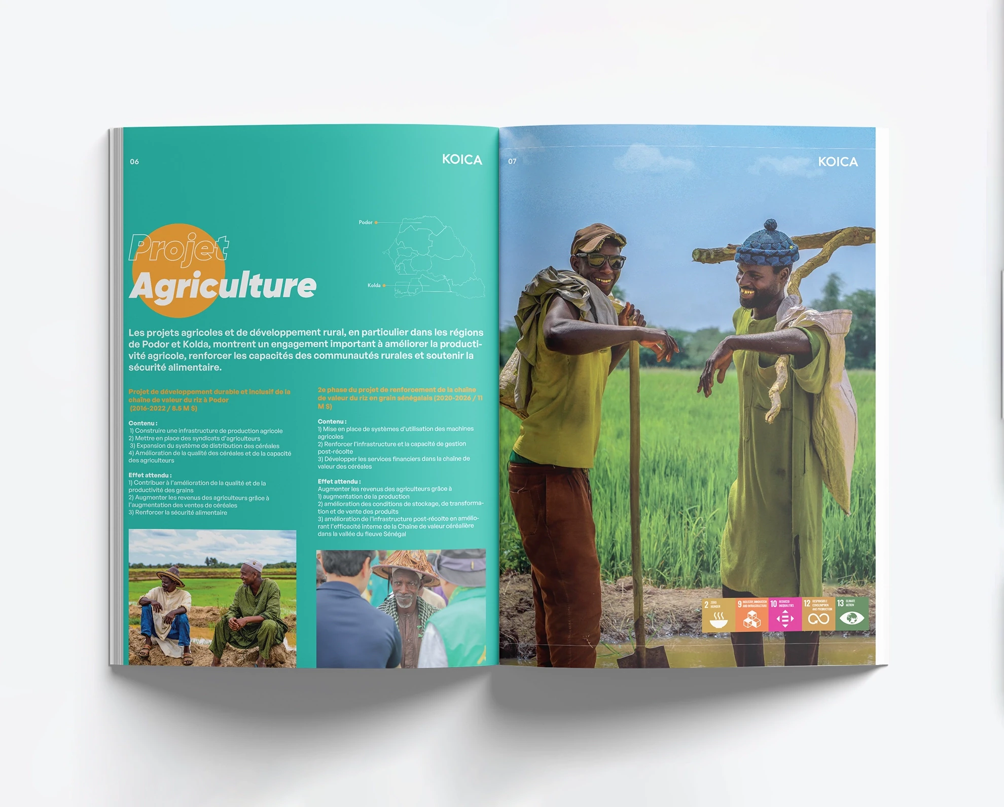 KOICA - Quadrifold déplié, verso