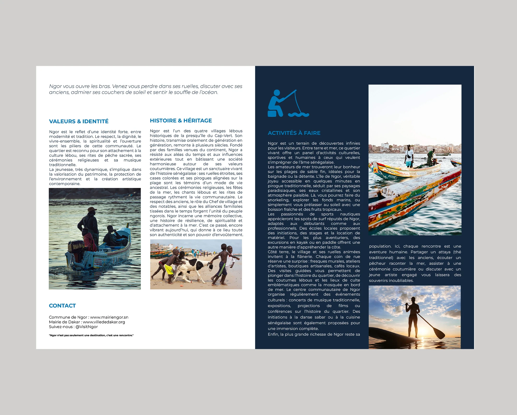 Ville de Dakar - brochure institutionnelle, recto vue 1