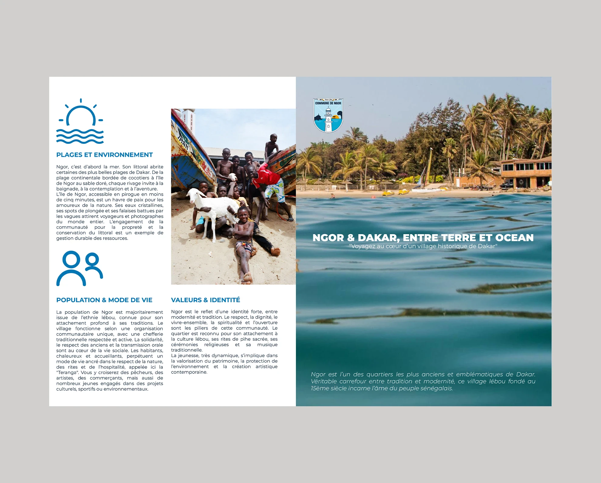 Ville de Dakar - brochure institutionnelle, recto vue 2